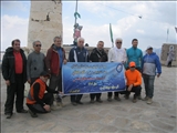 صعود گروه کوهنوردی شرکت آب و فاضلاب آذربایجان شرقی به قله 3470 متری سلطان رشته کوه سهند 