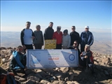 صعود گروه کوهنوردی شرکت آب و فاضلاب آذربایجان شرقی قله قبله در آذرشهر 