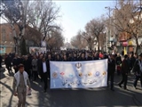 حضور پرشور کارکنان شرکت آب وفاضلاب آذربایجان شرقی در راهپیمایی پرشکوه 22 بهمن