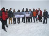 صعود گروه کوهنوردی شرکت آب و فاضلاب آذربایجان شرقی به قله 2855 متری میشو