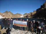 صعود گروه کوهنوردی شرکت آب و فاضلاب استان آذربایجان شرقی به قله 4811 متری سبلان