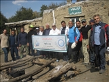 صعود گروه کوهنوردی آب وفاضلاب آذربایجان شرقی به پیرداود شهرستان ورزقان