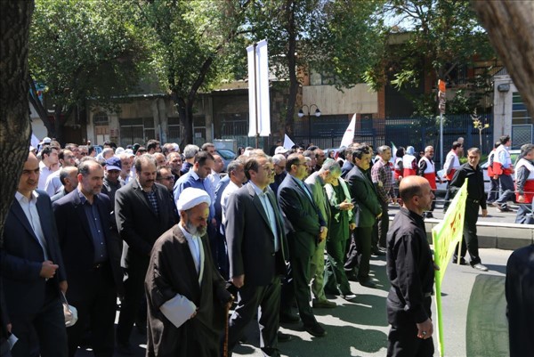 حضور پر شور و حماسه ساز کارکنان شرکت آب و فاضلاب استان آذربایجان شرقی در راهپیمایی روز جهانی قدس